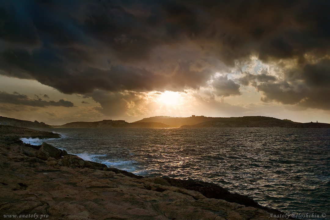 Sunset,  Malta, Anatoly Beloshchin