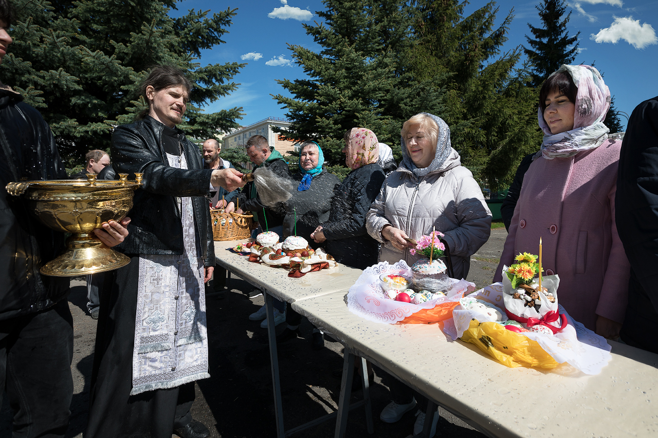 Святая Пасха Христова,  Храм Пресвятой Троицы, г. Озёры