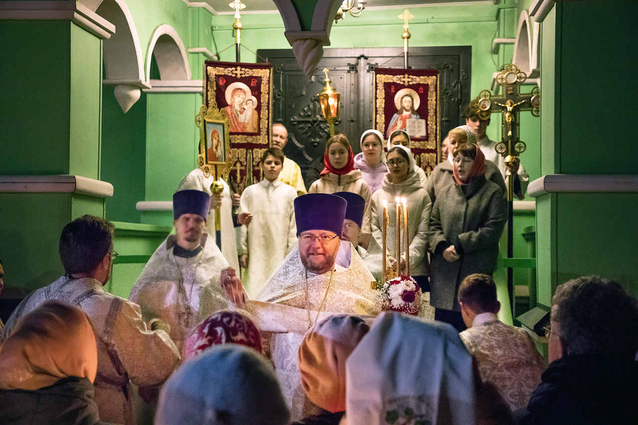 Святая Пасха Христова,  Храм Пресвятой Троицы, г. Озёры