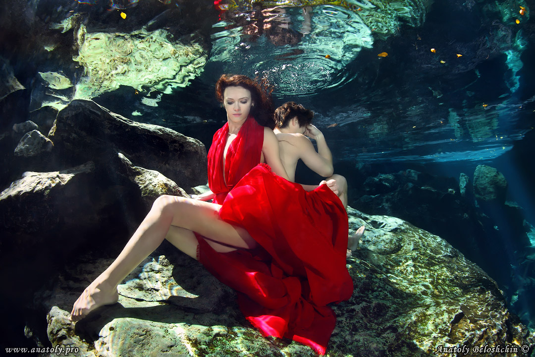 Underwater model, Mexico, Beloshchin, Белощин