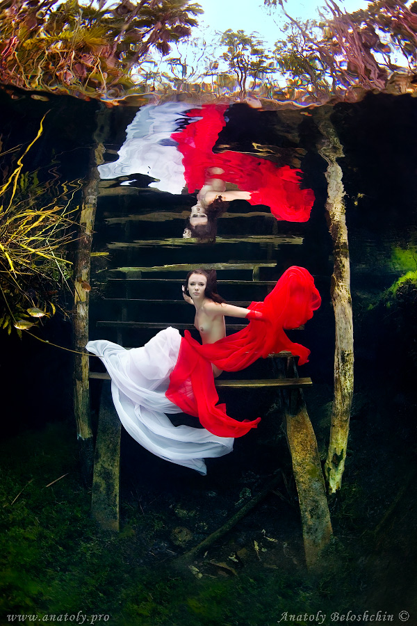Underwater model, Mexico, Beloshchin, Белощин