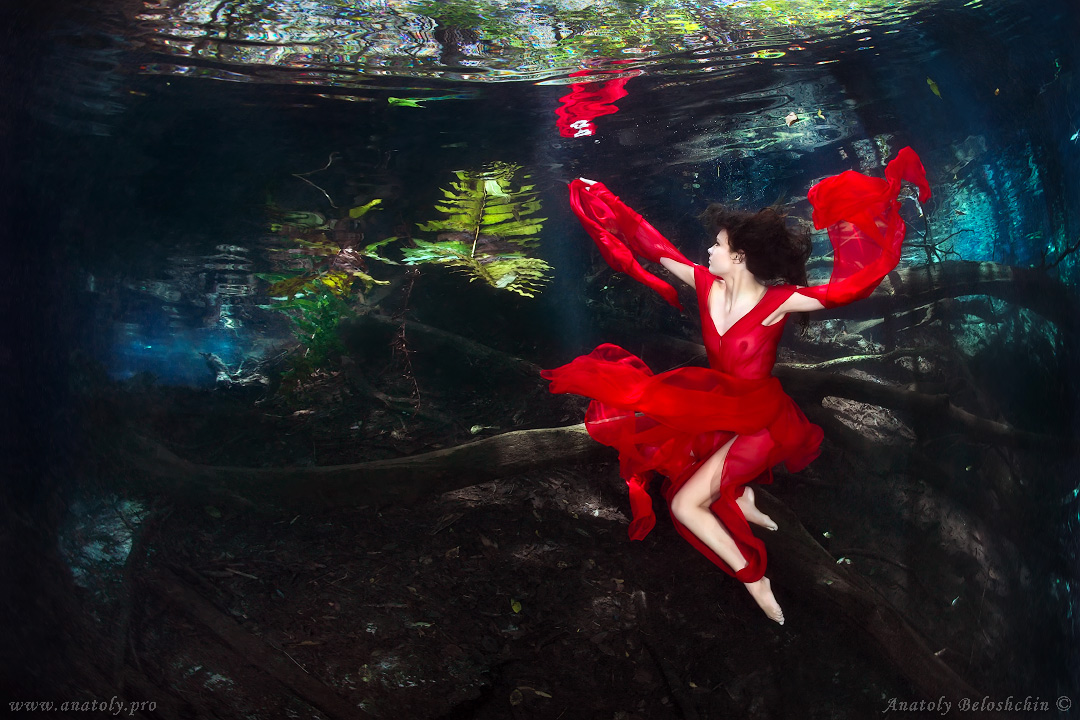 Underwater model, Mexico, Beloshchin, Белощин