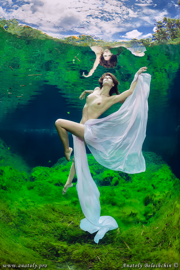 Underwater model, Mexico, Beloshchin, Белощин