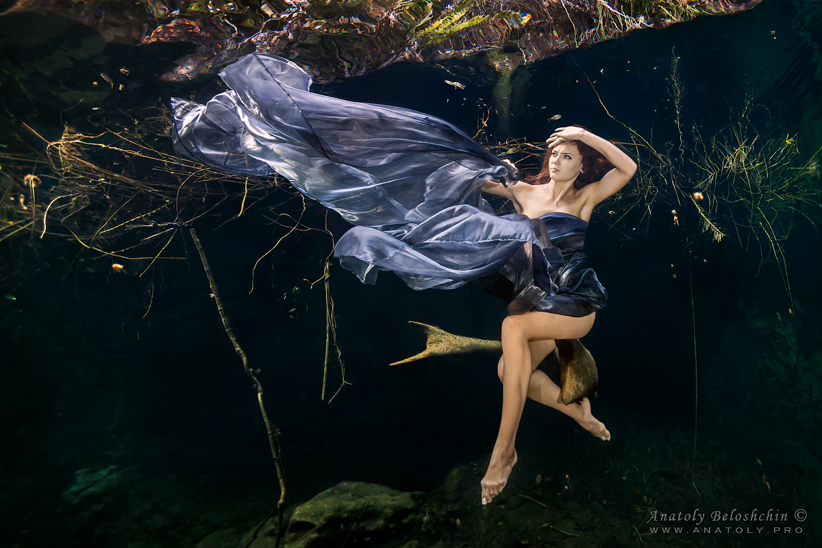 Underwater model, Beloshchin, Белощин