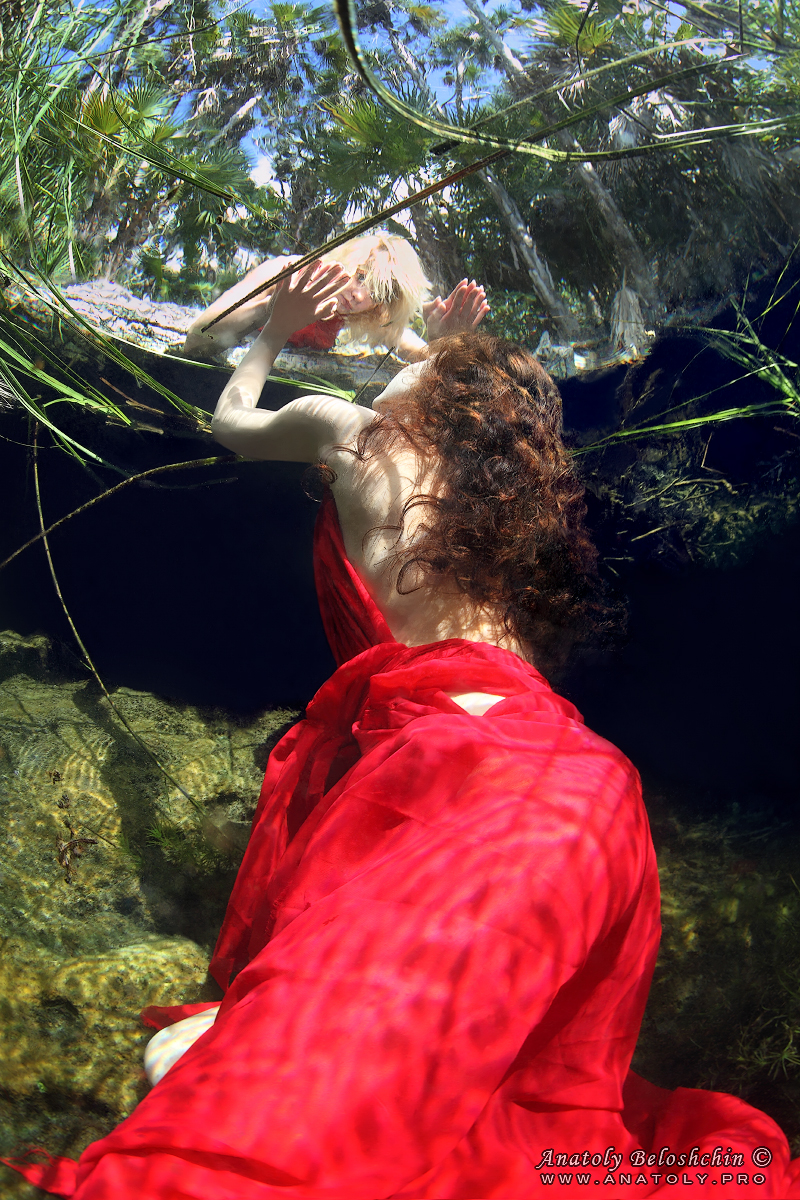 Cenote Cristal, model, Anatoly Beloshchin, Mexico, Tulum, Анатолий Белощин