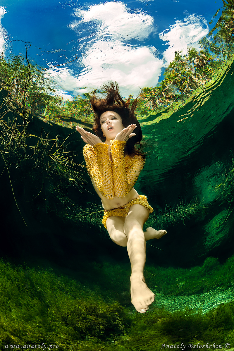Cenote Cristal, model, Anatoly Beloshchin, Mexico, Tulum, Анатолий Белощин