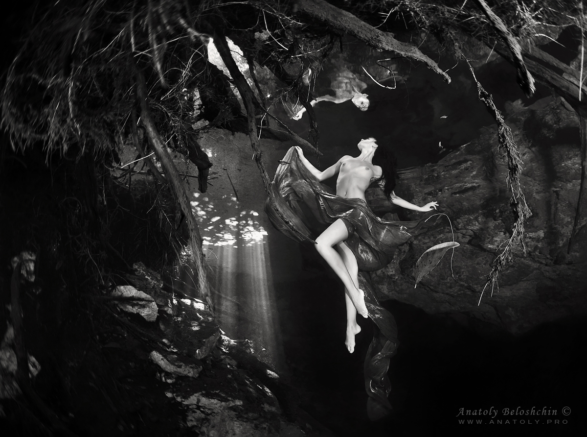 Cenote Chac Mool, uw model, Beloshchin, Белощин