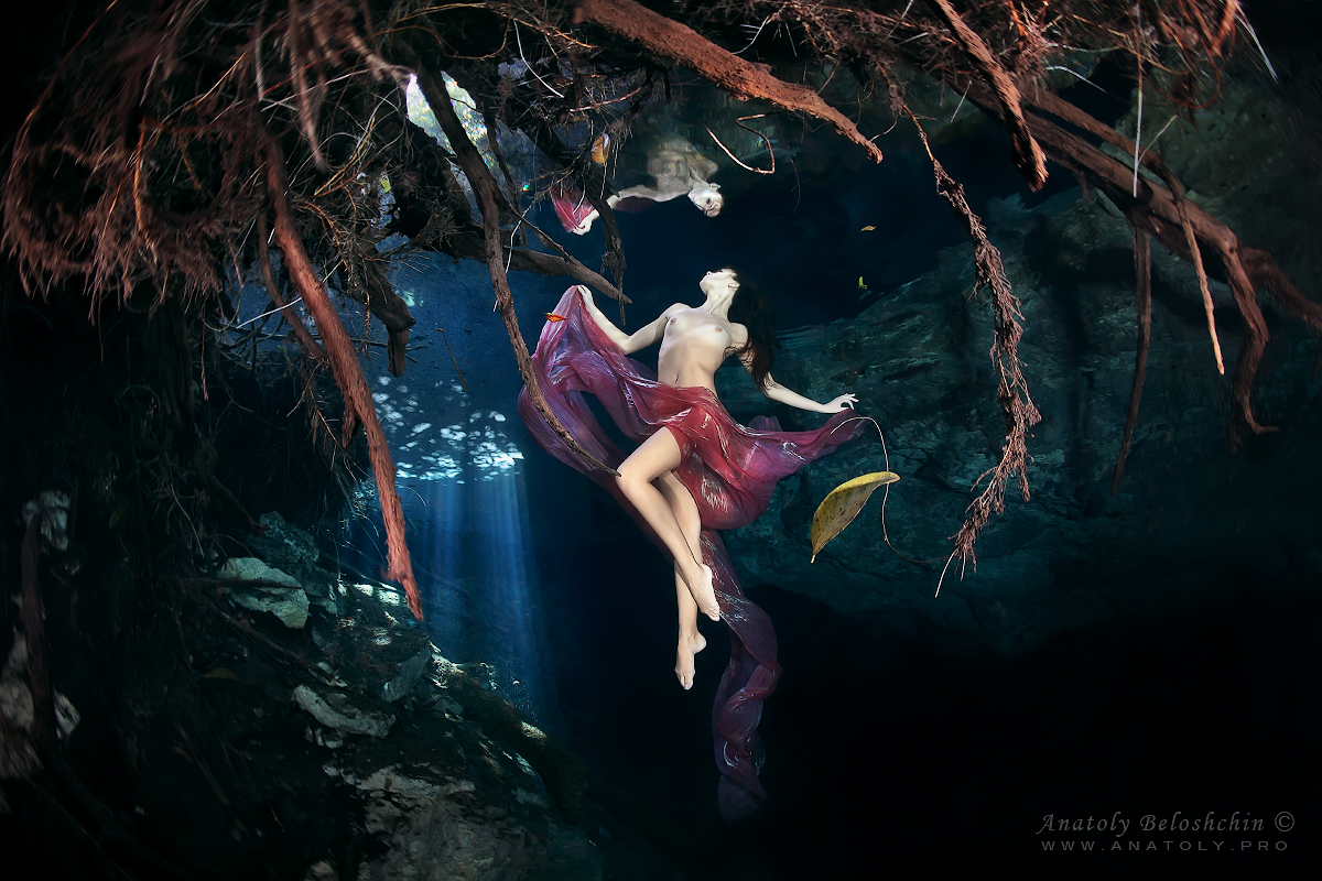 Cenote Chac Mool, uw model, Beloshchin, Белощин