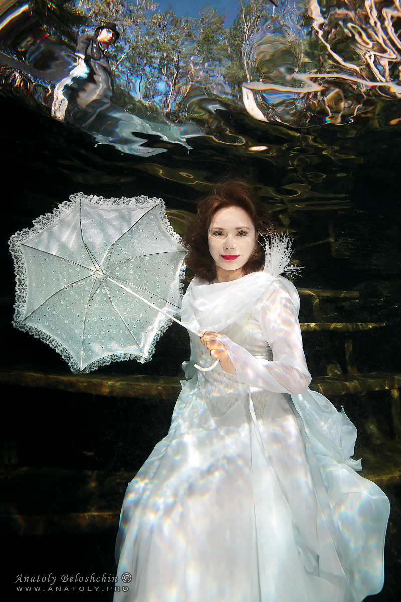 Dewi Sukarno, Cenote Cristal, Mexico, Anatoly Beloshchin, Анатолий Белощин