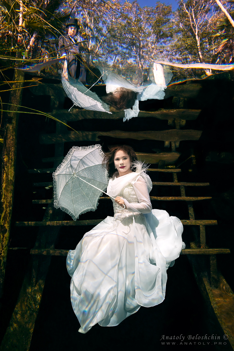 Dewi Sukarno, Cenote Cristal, Mexico, Anatoly Beloshchin, Анатолий Белощин