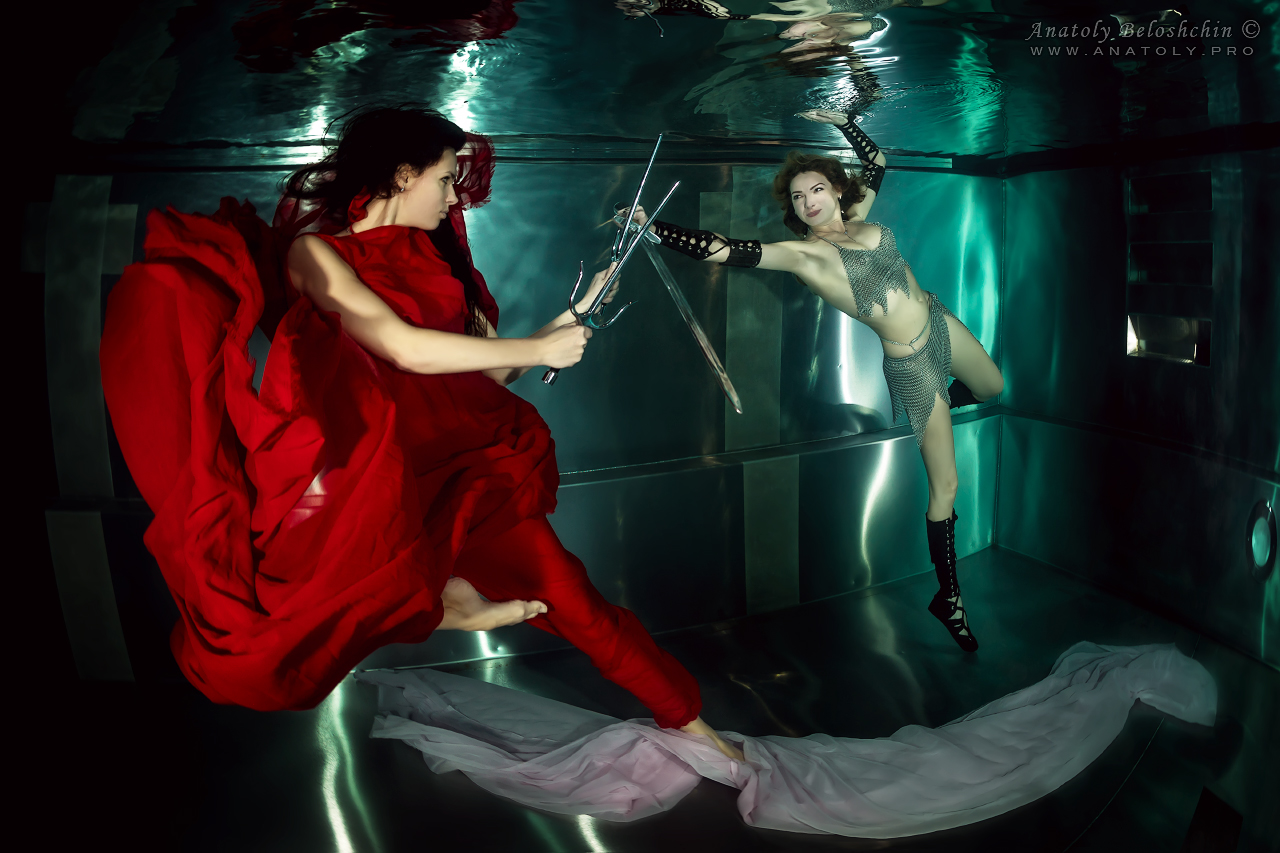 Swimming pool, underwater model, Anatoly Beloshchin, Бассейн МЧС, Анатолий Белощин