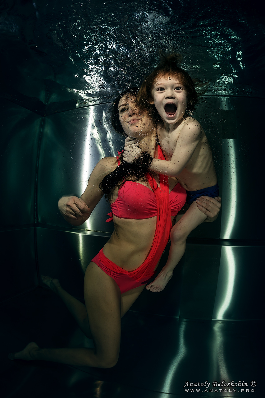 Swimming pool, underwater model, Anatoly Beloshchin, Бассейн МЧС, Анатолий Белощин