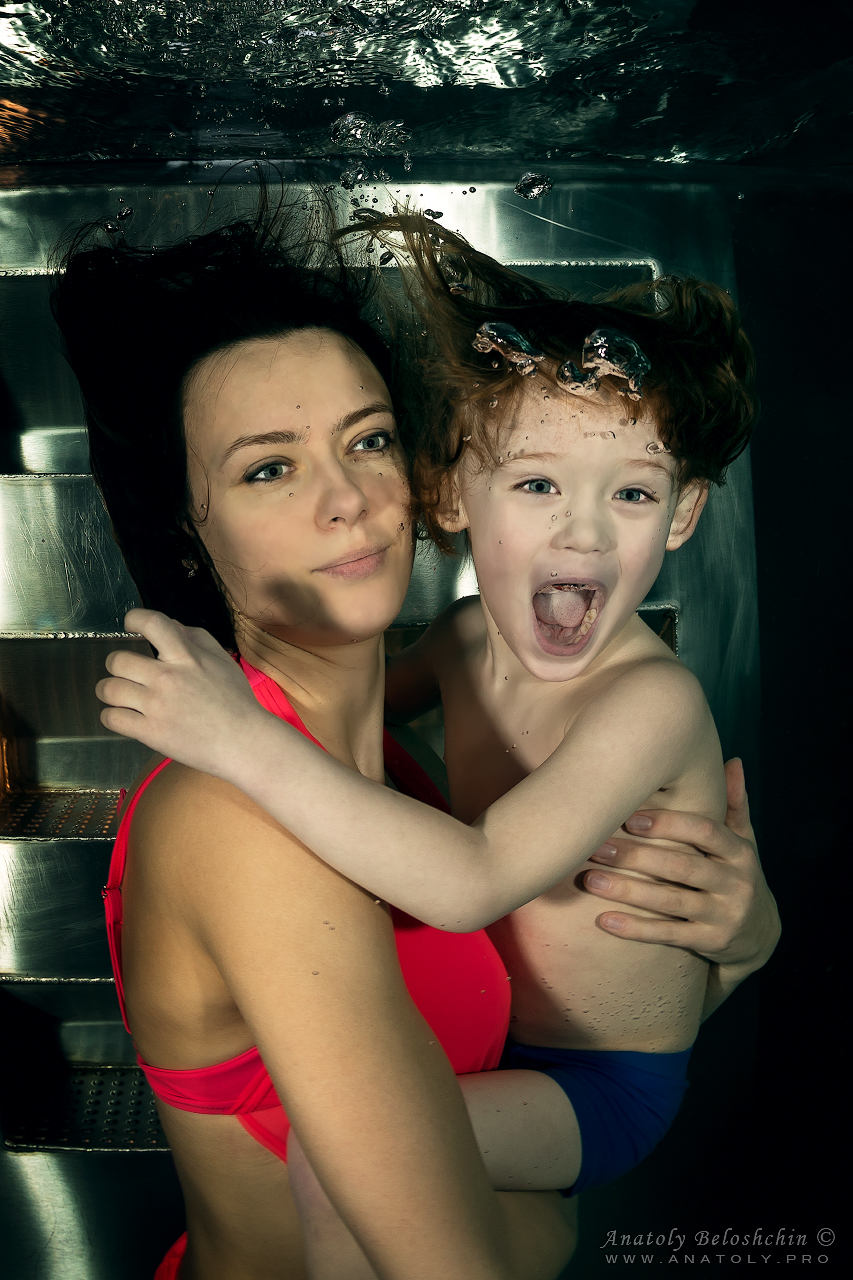 Swimming pool, underwater model, Anatoly Beloshchin, Бассейн МЧС, Анатолий Белощин