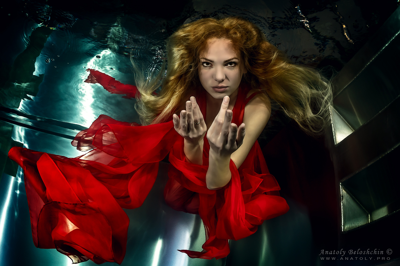 Swimming pool, underwater model, Anatoly Beloshchin, Бассейн МЧС, Анатолий Белощин