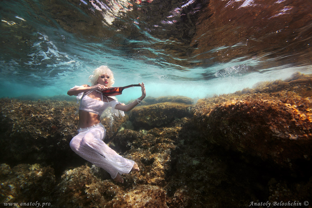 Underwater model, Cyprus, Beloshchin, Белощин