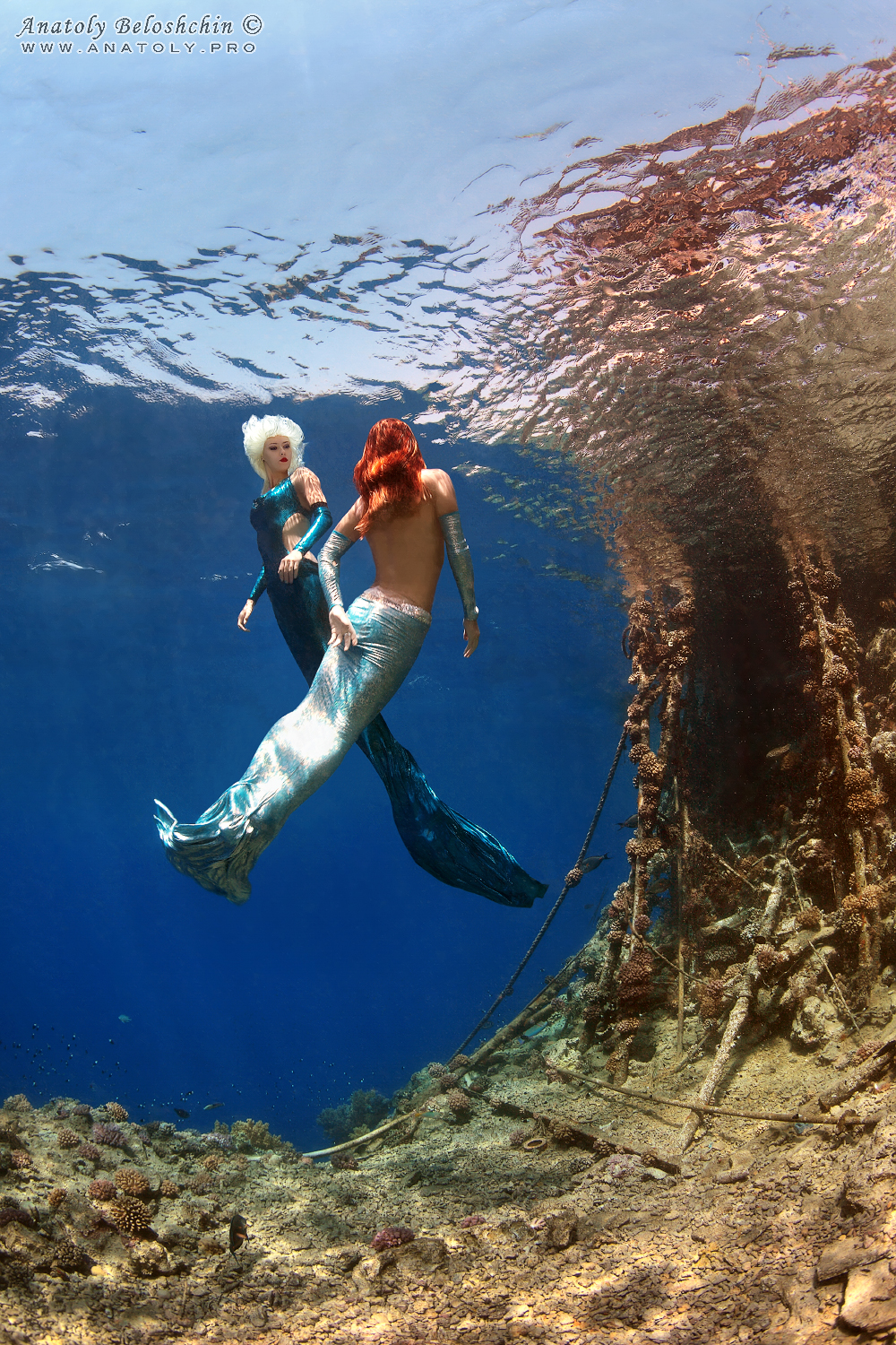 Underwater model, Beloshchin, Белощин