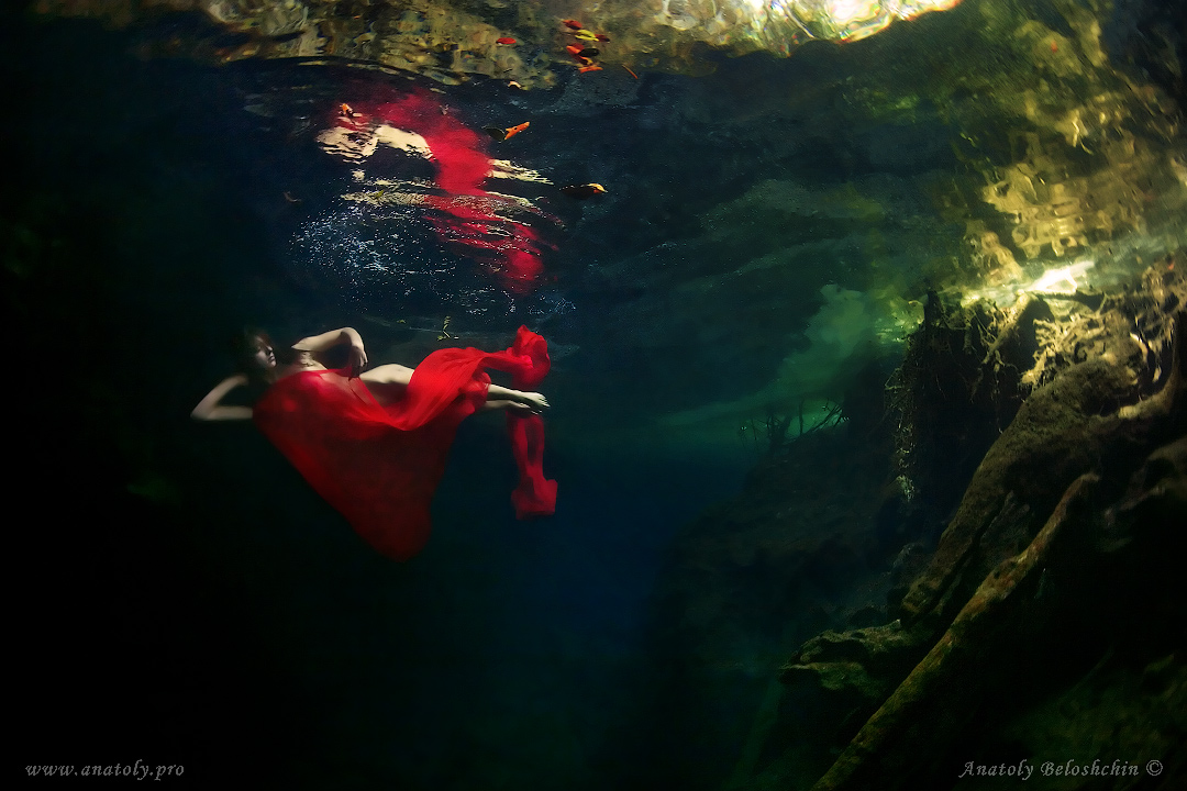 Underwater model, Beloshchin, Белощин