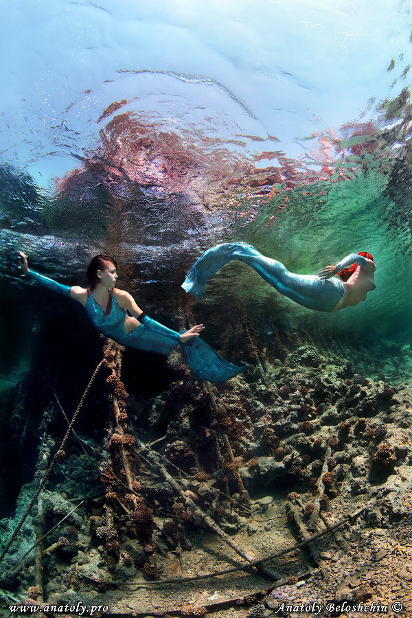 Underwater model, Beloshchin, Белощин