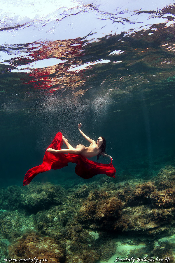 Underwater model, Cyprus, Beloshchin, Белощин