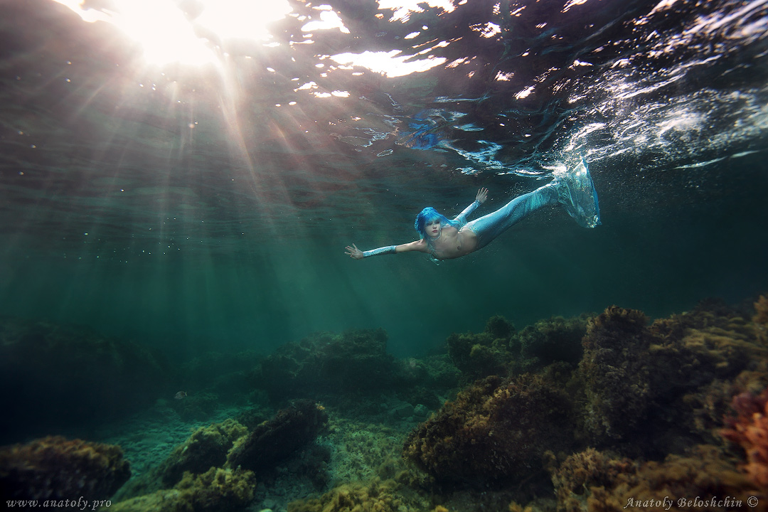 Underwater model, Cyprus, Beloshchin, Белощин