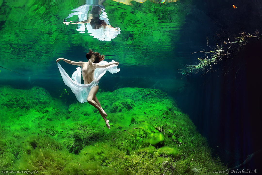 Underwater model, Beloshchin, Белощин