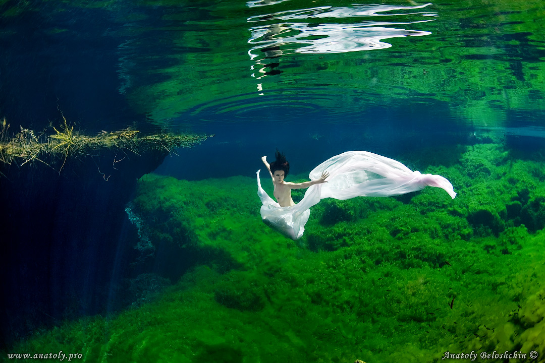 Underwater model, Beloshchin, Белощин