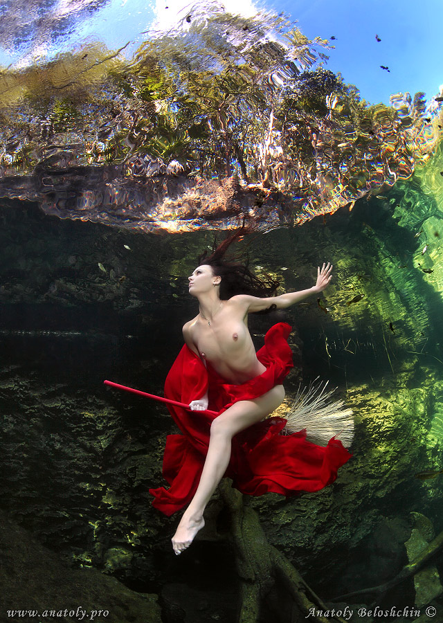 Underwater model, Beloshchin, Белощин