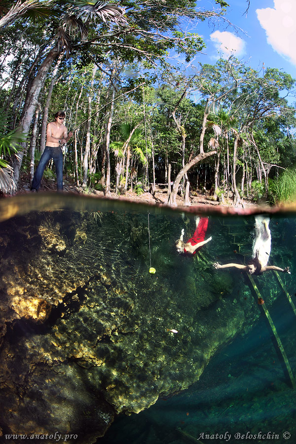 Underwater model, Beloshchin, Белощин