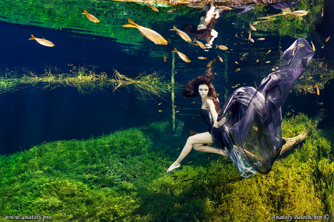 Underwater model, Mexico, Beloshchin, Белощин