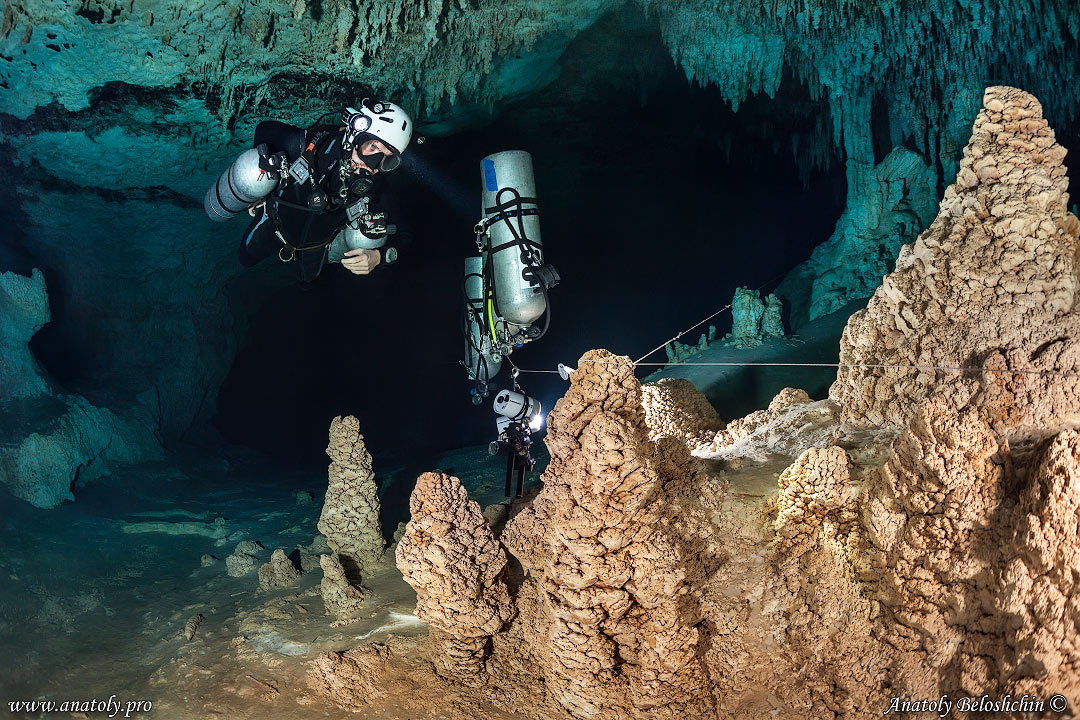 The cave Otoch Ha, Mexico, Anatoly Beloshchin, Анатолий Белощин 