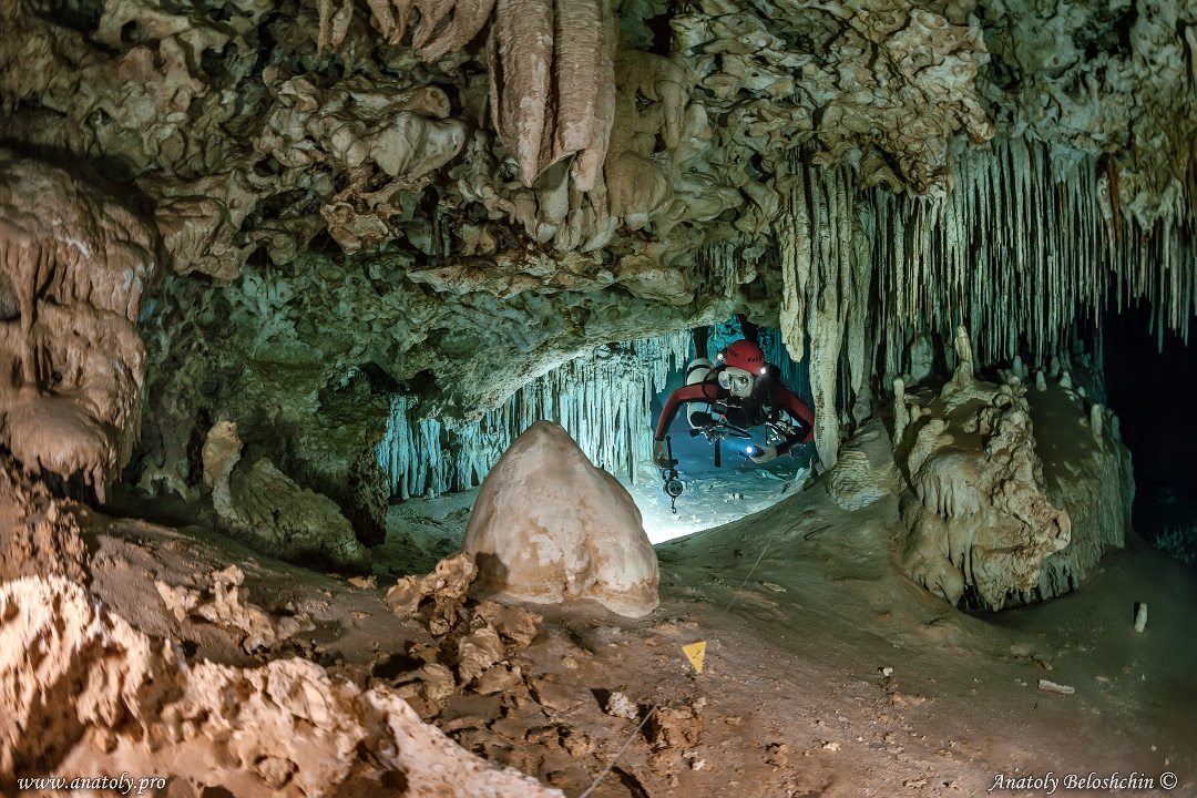 The cave Sak Be Ha, Mexico, Anatoly Beloshchin, Анатолий Белощин 