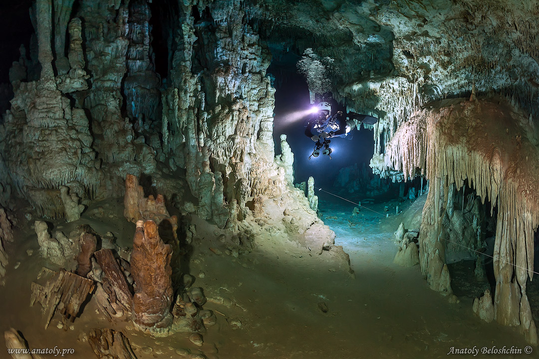 The cave Otoch Ha, Mexico, Anatoly Beloshchin, Анатолий Белощин 