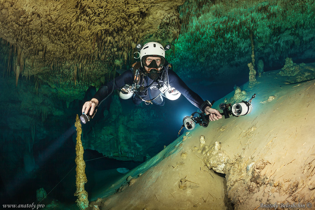 The cave Mundo Escondido, Mexico, Anatoly Beloshchin, Анатолий Белощин 