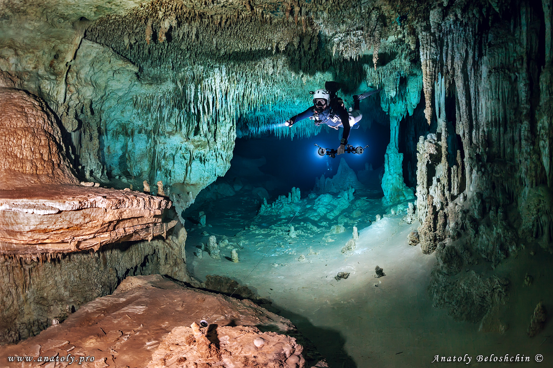 The cave Otoch Ha, Mexico, Anatoly Beloshchin, Анатолий Белощин 
