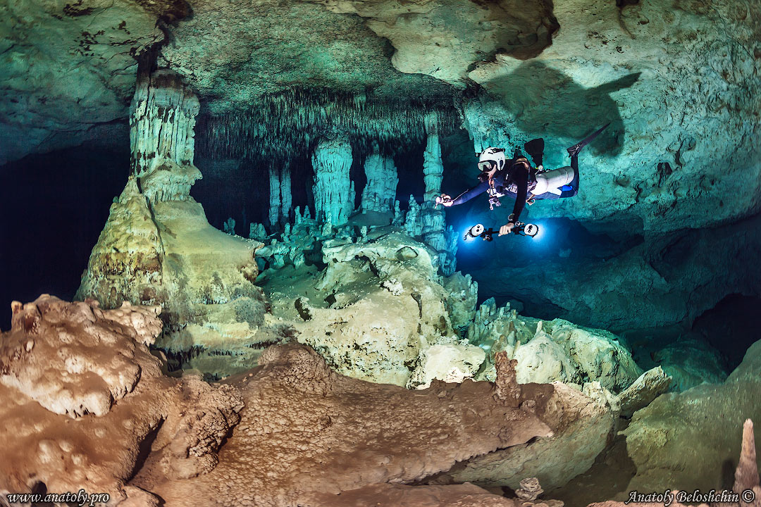 The cave Otoch Ha, Mexico, Anatoly Beloshchin, Анатолий Белощин 