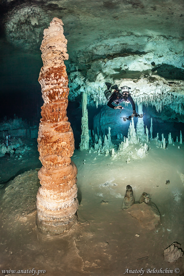 The cave Otoch Ha, Mexico, Anatoly Beloshchin, Анатолий Белощин 