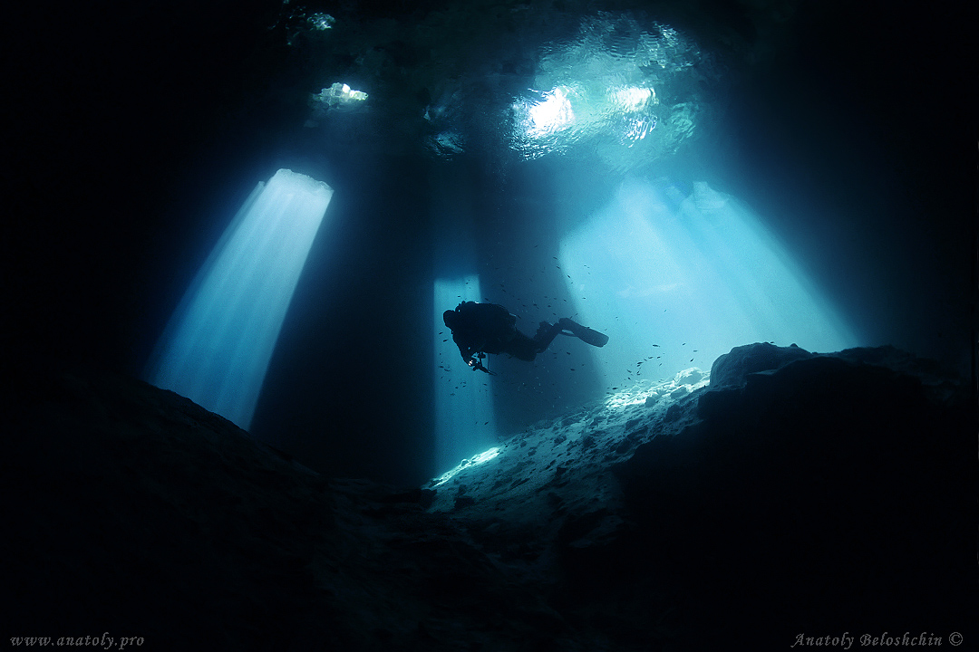 Calavera, Sac Aktun cave system, Anatoly Beloshchin, Белощин