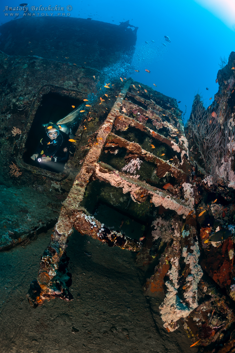 Kuda Giri wreck. Maldives