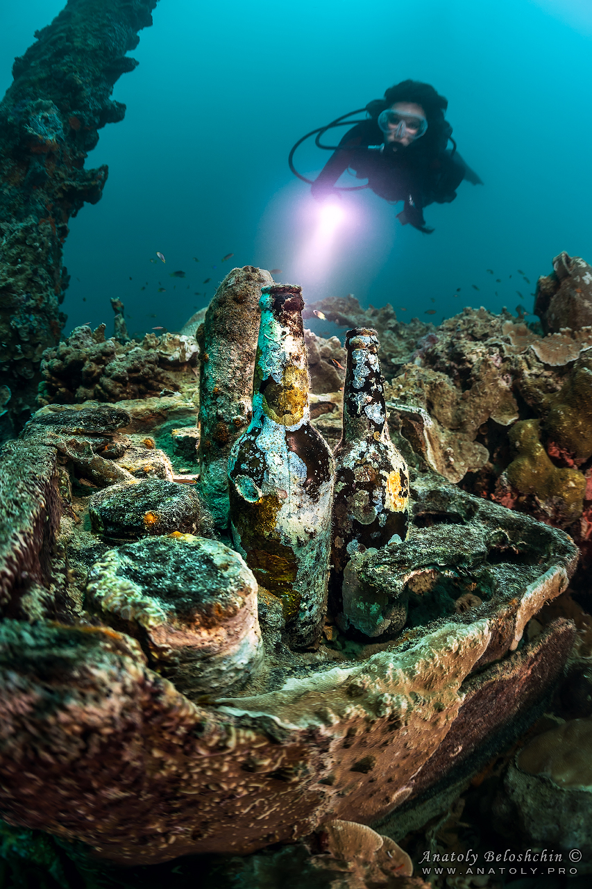 Palau, Anatoly Beloshchin, Палау, Анатолий Белощин, wreck, helmet wreck