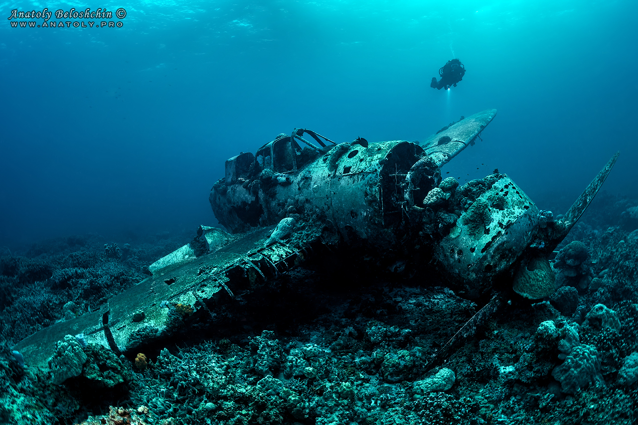 Palau, Anatoly Beloshchin, Палау, Анатолий Белощин, wreck, aircraft