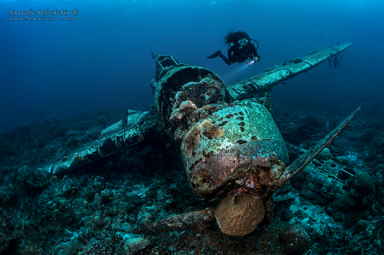 Palau, Anatoly Beloshchin, Палау, Анатолий Белощин, wreck, aircraft