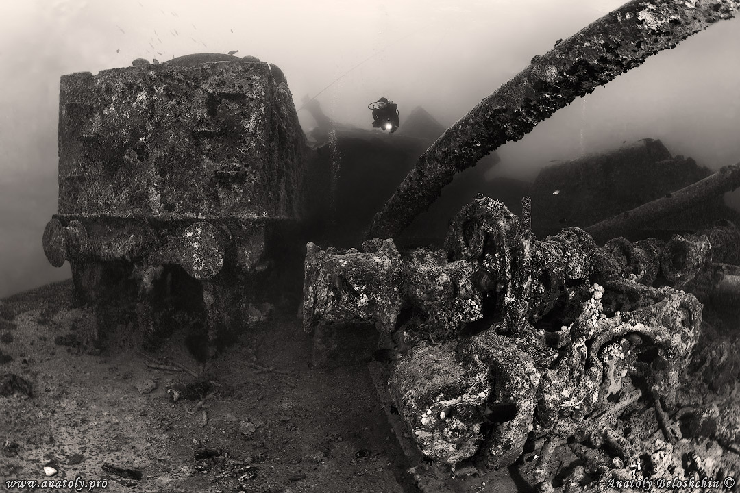 Thistlegorm, wreck, Red Sea, Anatoly Beloshchin, Белощин